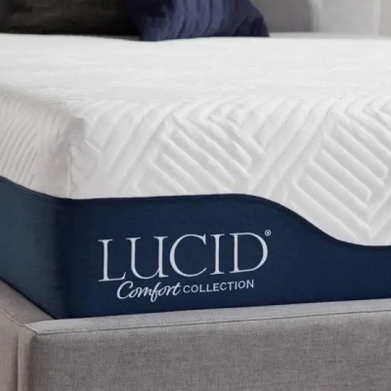 Lucid Comfort Collection Gel & Aloe Vera 12" Hybrid Memory Foam Mattress image {3}