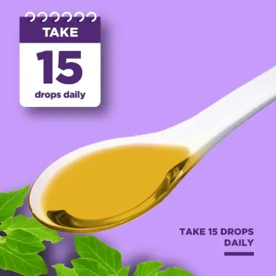 Organic Ashwagandha Liquid Drops for Adults, Potent Liquid Ashwagandha Root Extract for Energy and Mood Support, Phytoral, 120 servings image {7}