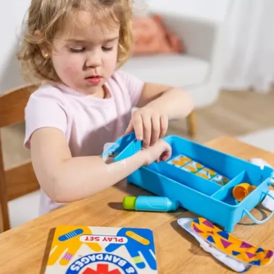 Melissa & Doug Boo-Boos & Bandages Reusable First Aid Pretend Play Set: Creativity Focus with Medical Accessories image {5}