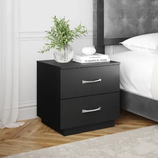 Hamilton Modern 2 Drawer Pedestal Base Nightstand - Boyd Sleep Eco Dream image {3}