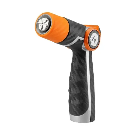 HydroTech Heavy Duty Twist Hose Nozzle Black/Orange image {17}