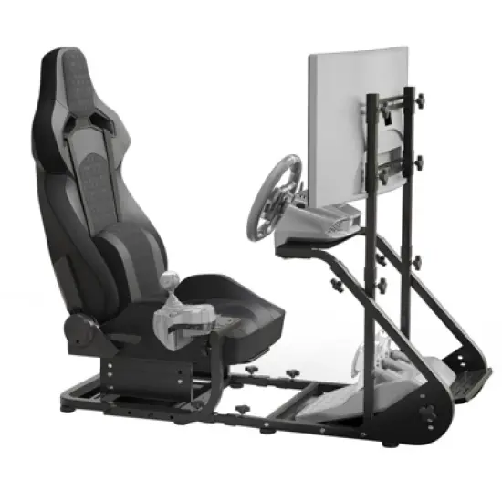 APRILSOUL Enhanced and stable racing wheel cockpit, compatible with Fanatec, PXN, Thrustmaster, Logitech adjustable driving simulators image {7}