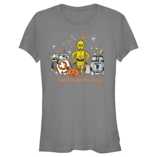 Junior's Star Wars Halloween Here for Treat Friends T-Shirt image {3}