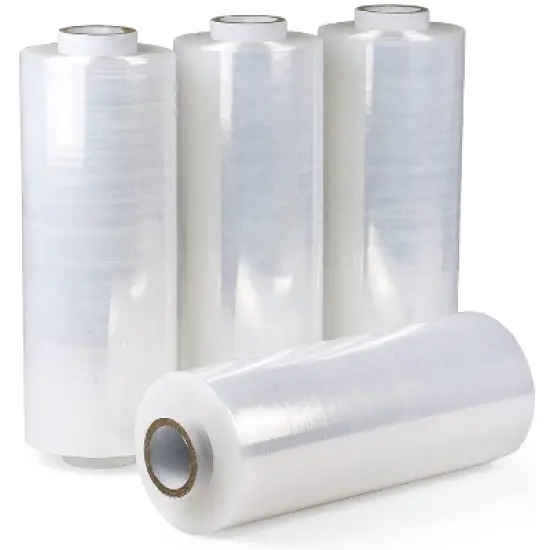 PSBM 1 Roll Clear 19.7" x 5000 Ft. x 80 Gauge Cast Hand Machine Length Stretch Wrap image {9}