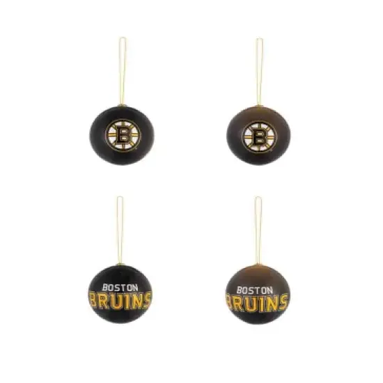 Evergreen Holiday Ball Ornaments, Set of 12, Boston Bruins image {2}
