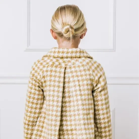 Hope & Henry Girls' Bow Cuff Swing Coat, Kids image {7}