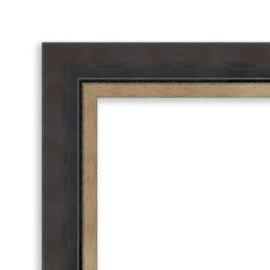 Amanti Art Hammered Charcoal Tan Framed Dry Erase Magnetic Board image {3}