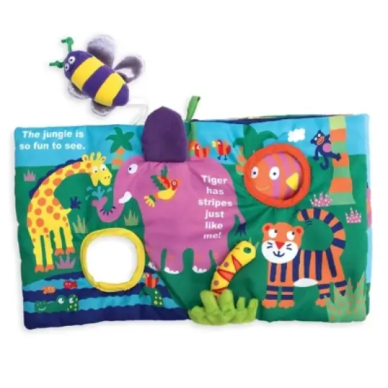 Manhattan Toy Soft Activity Book with Tethered Toy Buzzing Through image {2}