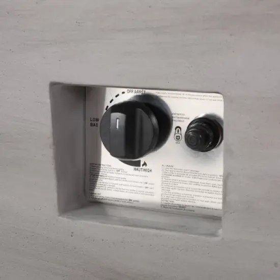 Langton Rectangular 40" Light Weight Concrete Gas Fire Pit Dark Gray - Christopher Knight Home image {4}