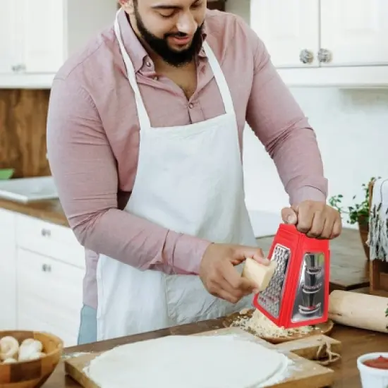 Northlight 8.25" Red Collapsible Box Kitchen Grater image {3}