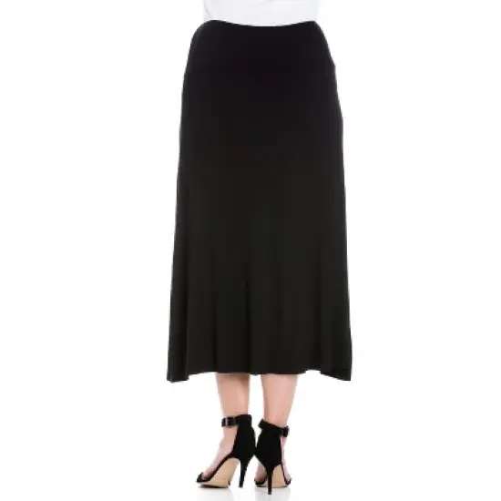 24seven Comfort Apparel Women's Plus Women's Maxi Skirt image {2}