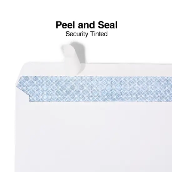 Staples Tear-Resistant Privacy-Tinted #10 Business Envelopes White (21573) image {1}
