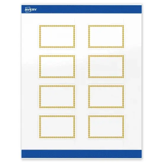 Avery Printable Rectangle Labels, Gold Beads, 2" x 3", Glossy White Rectangle Labels, Permanent, Laser/Inkjet, 80ct, Great for Product Labels image {5}