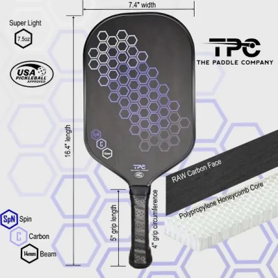 The TPC Classic "C" Pickleball Paddle image {4}