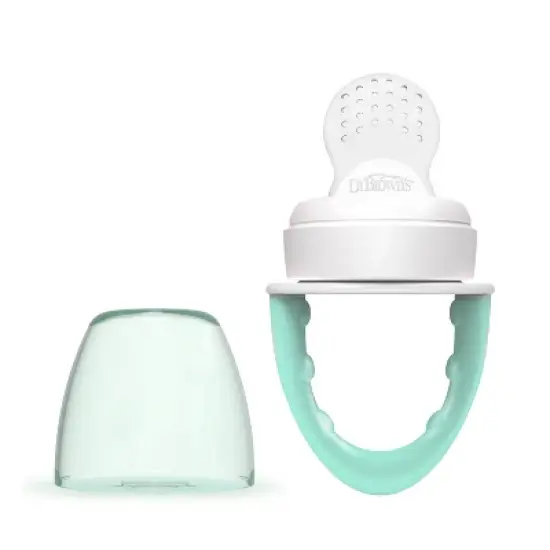 Dr. Brown's Fresh Firsts Silicone Feeder - Mint & Gray - 2pk image {4}