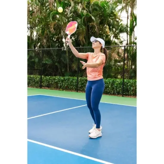 GAMMA Sports Fusion React Pickleball Paddle - Orange/Pink: Polypropylene Core, Stiff Flex image {7}