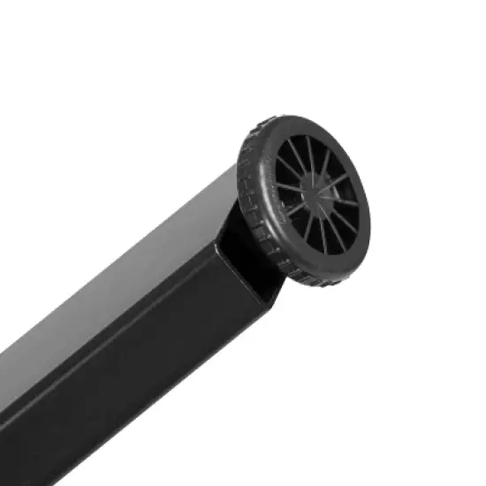 Emma and Oliver 55" Black Computer Gaming Desk - Headphone Holder - Cable Management - Mouse Pad image {2}