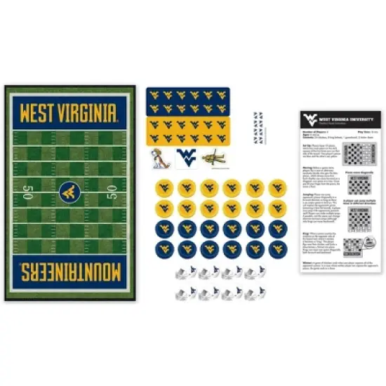 MasterPieces Officially licensed NCAA West Virginia Mountaineers Checkers Board Game for Families and Kids ages 6 and Up image {2}