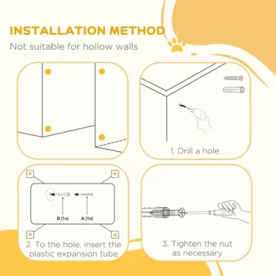 PawHut Double-Sealing Easy-Open Dog Gate for Stairs, Hallways, & Doorways, Medium Wooden Dog Gate, Walk Through Pet Gate for Small Dogs image {4}