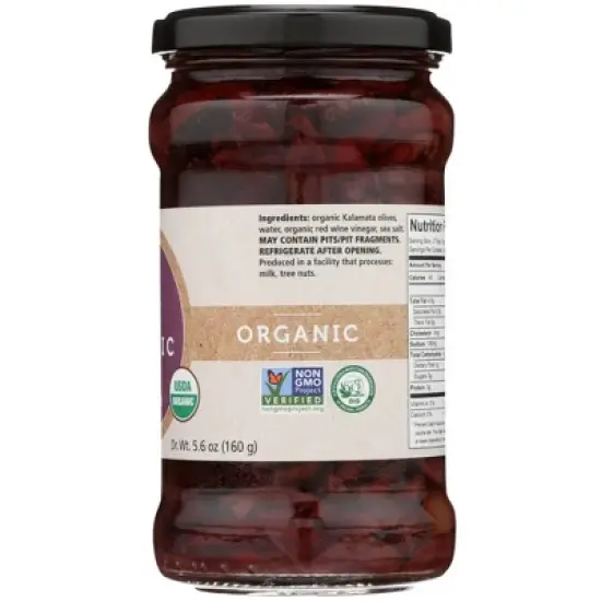 Divina Organic Sliced Kalamata Olives - Case of 6/5.6 oz image {4}