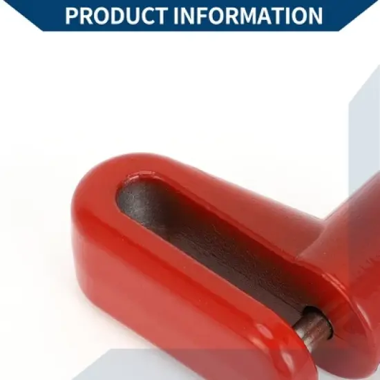 Unique Bargains Bicycle Lock Portable Ring Anti-Theft Bike Lock Motorcycle Wheel Disk Lock Red image {5}