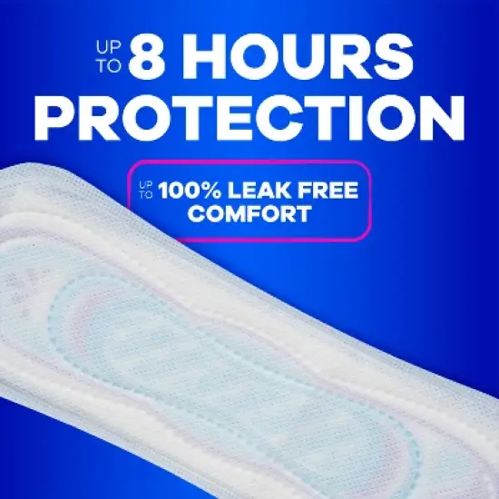 Always Ultra Thin Pads Size 2 Super Long Absorbency Unscented Without Wings - 40ct image {3}