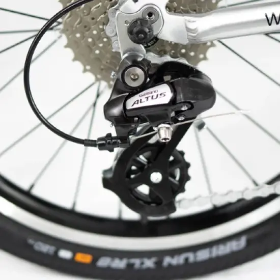 ZiZZO Liberte 8-Speed Aluminum 20" Folding Bike - Silver Red image {2}