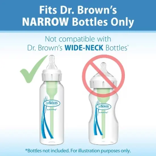 Dr. Brown's Y-Cut Narrow Baby Bottle Silicone Nipple - Ideal for Thicker Liquids - 6pk - 9m+ image {8}