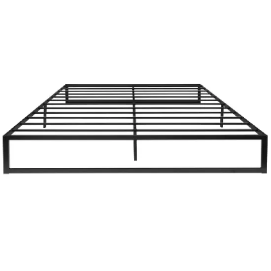 Emma and Oliver 14 Inch Twin Metal Platform Bed Frame/Steel Slat Support/No Box Spring Needed image {7}