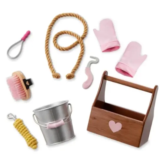 Our Generation Lainey Posable 18" Cowgirl Doll with Horse Accessories and Storybook: Plastic Fashion Doll with Hazel Eyes, Straight Hair image {5}