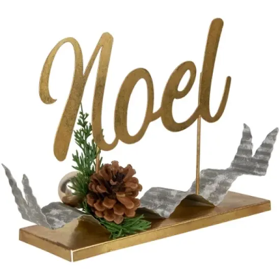 Northlight Pine Foliage and Pine Cone "NOEL" Christmas Decoration - 11" image {3}