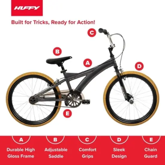 Huffy Spectre BMX Bike - 20" Wheels - Smoke Chrome image {13}