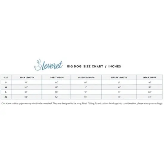 Leveret Cotton Big Dog Christmas Pajamas image {4}
