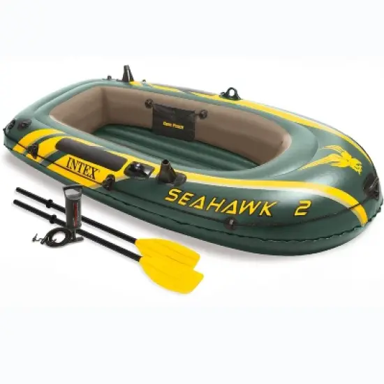 Intex Seahawk 2 Inflatable Boat Set + Oars/Pump/Motor Mount | 68347EP + 68624E image {1}