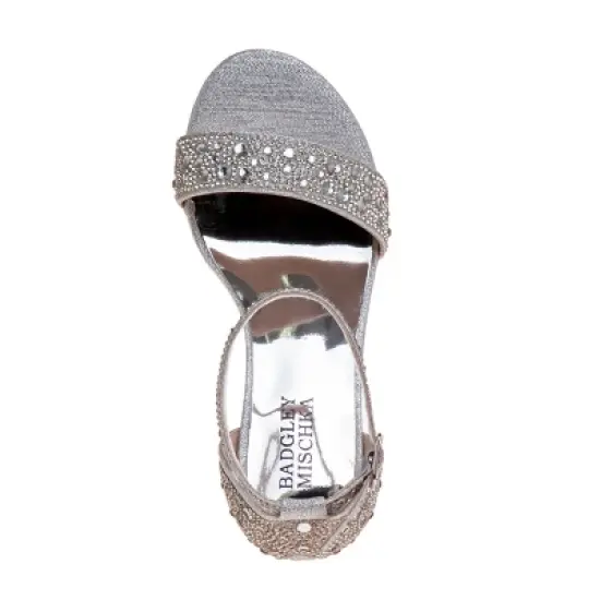 Badgley Mischka Girls' Wedding Shoes with Block Heel and Embellishment- Perfect for Parties, Weddings, and Special Occasions (Little Kid/ Big Kids) image {3}
