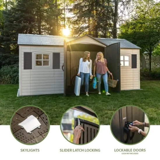 Lifetime 15 ft. x 8 ft. Legacy Outdoor Storage Shed (60465) image {3}