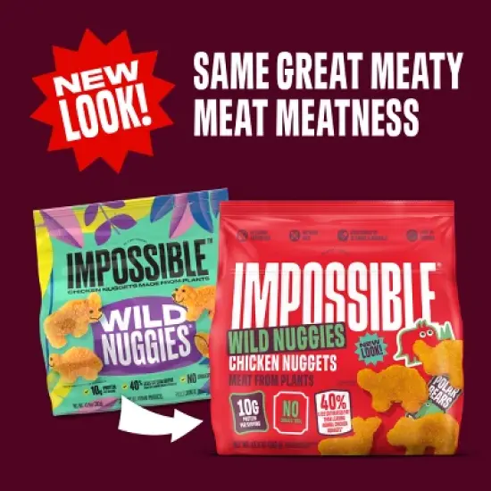 Impossible Plant Based Chicken Nuggets Wild Nuggies - Frozen - 13.5oz image {1}