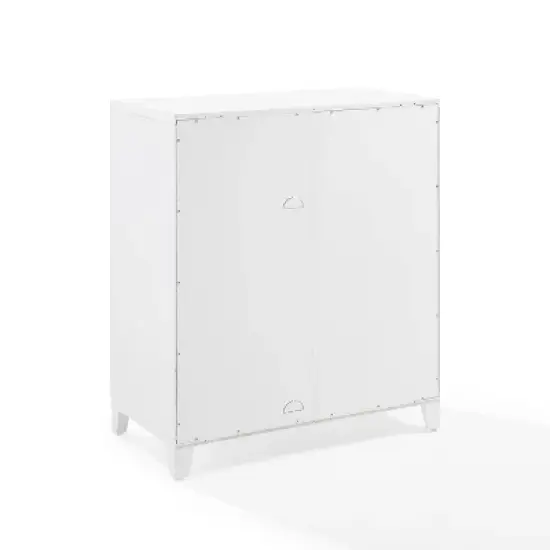 Crosley 36" Roarke Stackable Glass Door Kitchen Pantry Storage Cabinet White image {8}