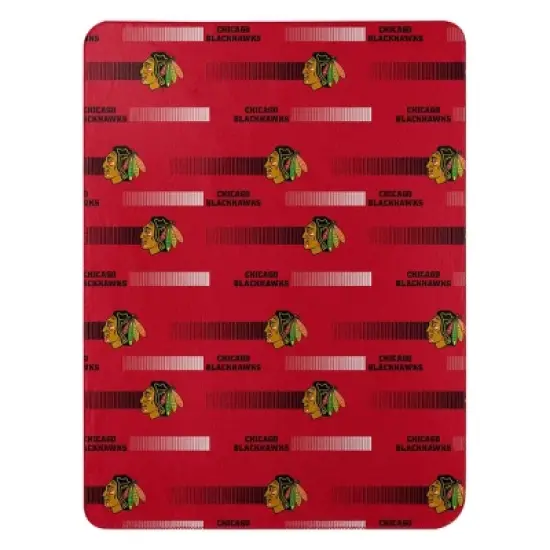 NHL Chicago Blackhawks Double Sided Cloud Throw Blanket image {1}
