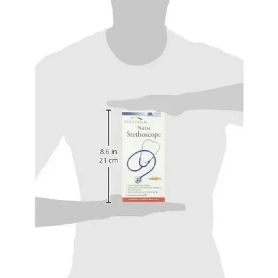 MABIS Spectrum Series Lightweight Nurse Stethoscope, Blue, 30 Inch image {2}