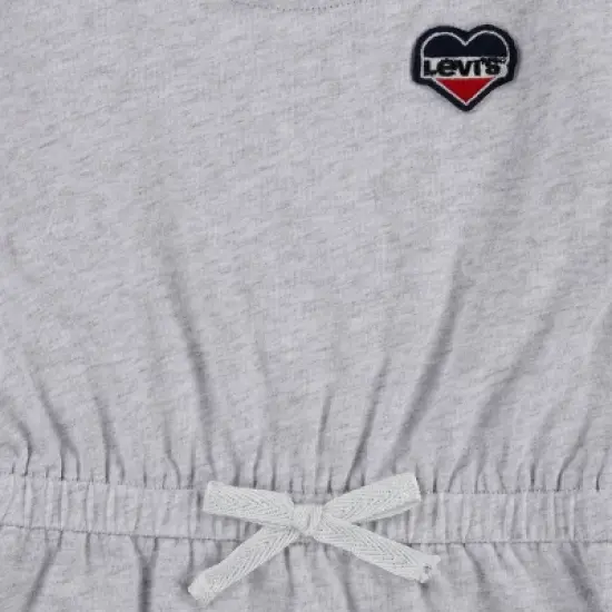 Levi's&reg; Baby Girls' Elastic Waist Dress - Light Gray Heather image {2}