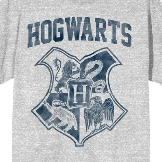 Harry Potter Hogwarts Crest Men's Short Sleeve Shirt & Sleep Shorts Set image {2}