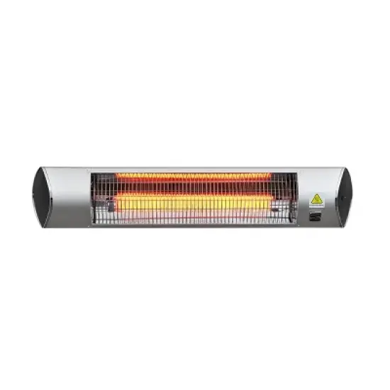 Kenmore Carbon Infrared 1500W Wall-Mounted Patio Heater with Remote Silver image {6}