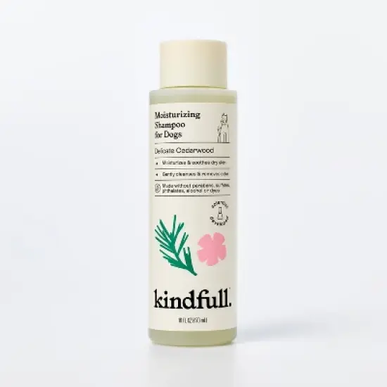 Moisturizing Dog Shampoo Delicate Cedarwood - 16 fl oz - Kindfull&trade; image {3}