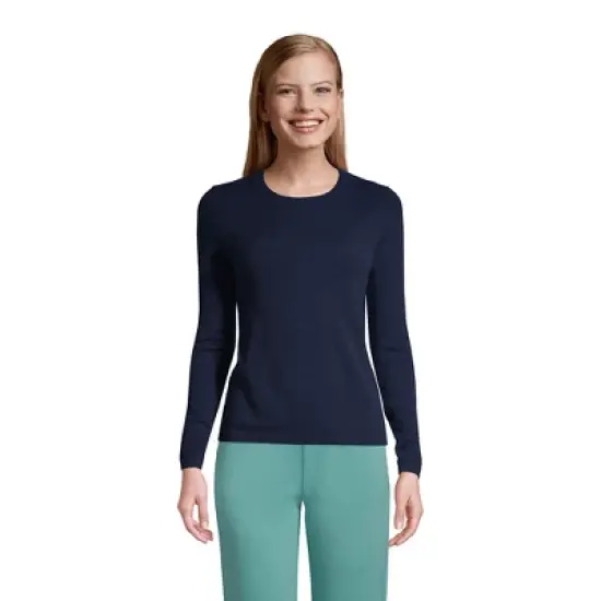 Lands' End Women's Tall Cashmere Crewneck Sweater image {8}