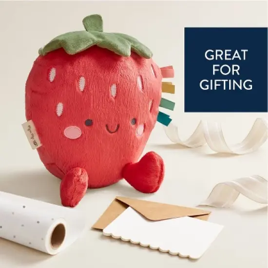 Itzy Ritzy Sweetie Snuggles Plush Stuffed Animal - Strawberry image {4}