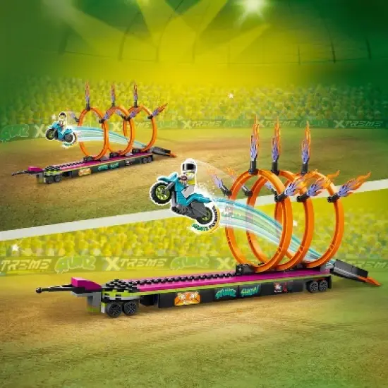 LEGO City Stuntz Stunt Truck & Ring of Fire Set 60357 image {3}