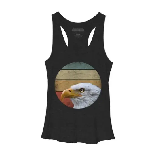 Women's Design By Humans Vintage Eagle Watching By punsalan Racerback Tank Top image {2}
