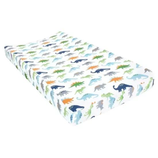 Hudson Baby Infant Boy Changing Pad Cover, Dinosaurs, One Size image {2}