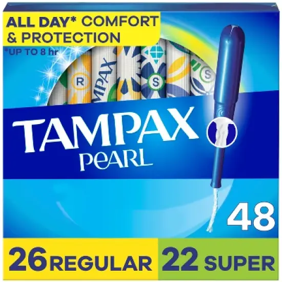 Tampax Pearl Duo Pack Tampons - Regular/Super - Unscented image {14}